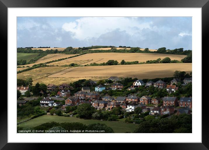 Isle of Wight Framed Mounted Print by Eszter Imrene Virt