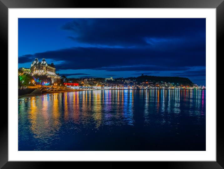 Scarborough Lights Framed Mounted Print by Tony Millward
