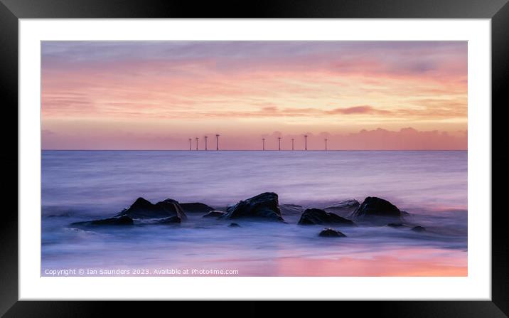 Caister at Dawn Framed Mounted Print by Ian Saunders