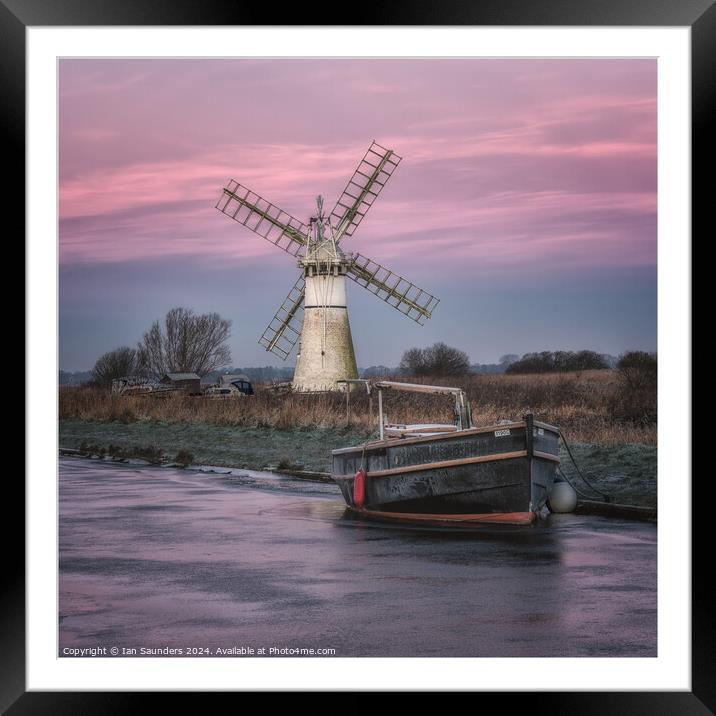 Winter Sails Framed Mounted Print by Ian Saunders
