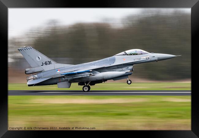 Dutch fighter jet Framed Print by Kris Christiaens