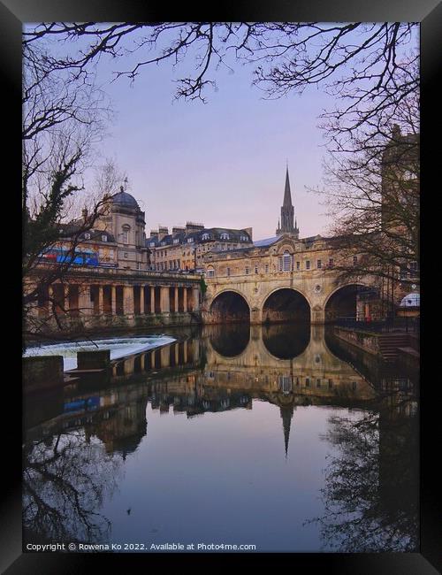 Sunrise at Pulteney Bridge  Framed Print by Rowena Ko