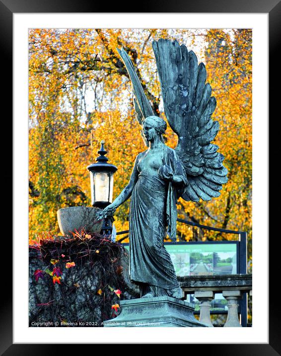 The Angel of Peace Framed Mounted Print by Rowena Ko