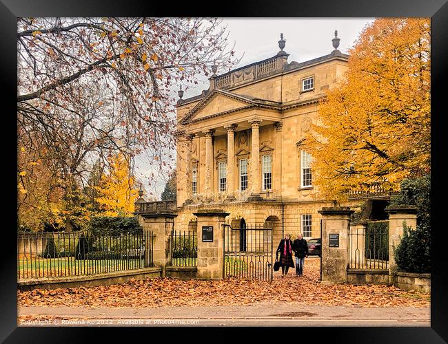 The Holburne Museum in autumn  Framed Print by Rowena Ko