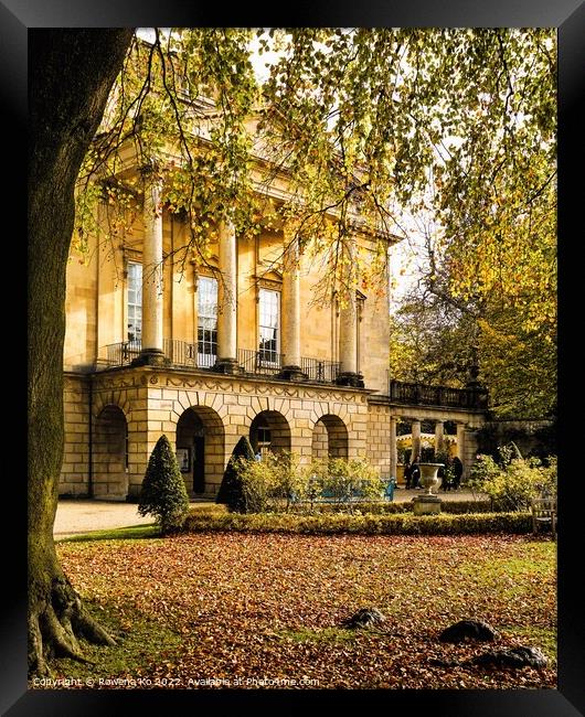 The Holburne Museum in Golden Autumn Framed Print by Rowena Ko