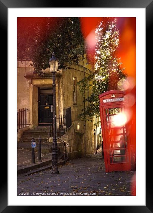 Peeking through the Autumn  Framed Mounted Print by Rowena Ko