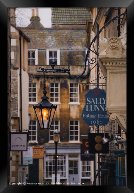 Classic Bath Lantern  Framed Print by Rowena Ko