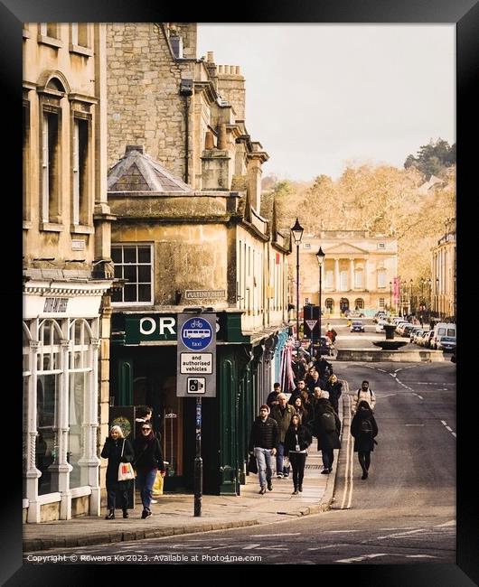 Pulteney Bridge and Holburne Museum Framed Print by Rowena Ko