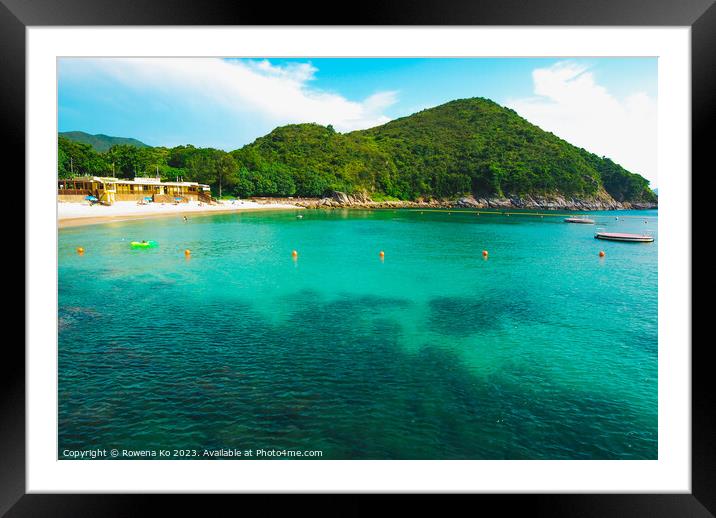 Hap Mun Bay Beach, HongKong  Framed Mounted Print by Rowena Ko