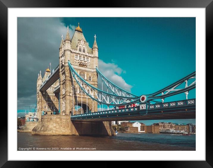 The Tower Bridge, London Framed Mounted Print by Rowena Ko