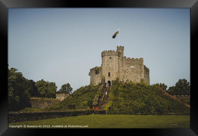 Cardiff Castle: A Verdant Royal Legacy Framed Print by Rowena Ko