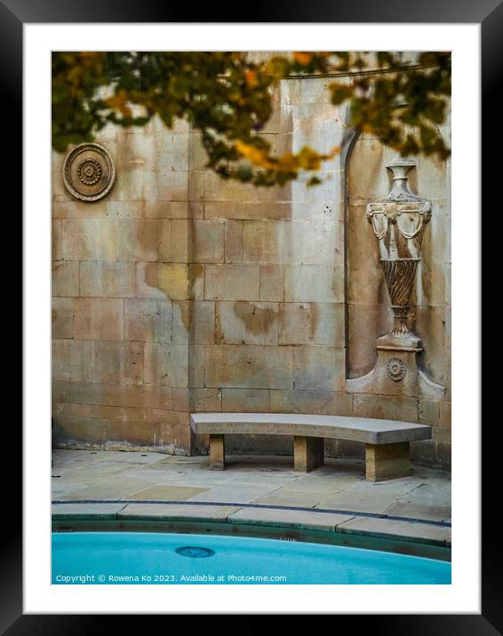 The Cross Bath in autumn  Framed Mounted Print by Rowena Ko