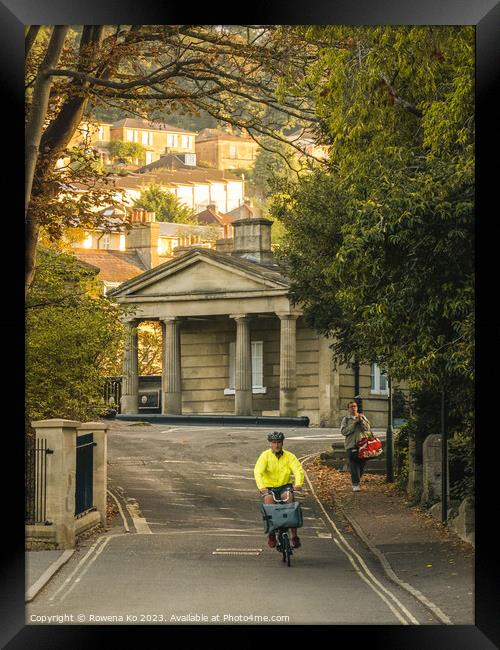 Fall mood photo of cotswold city Bath in Autumn Framed Print by Rowena Ko