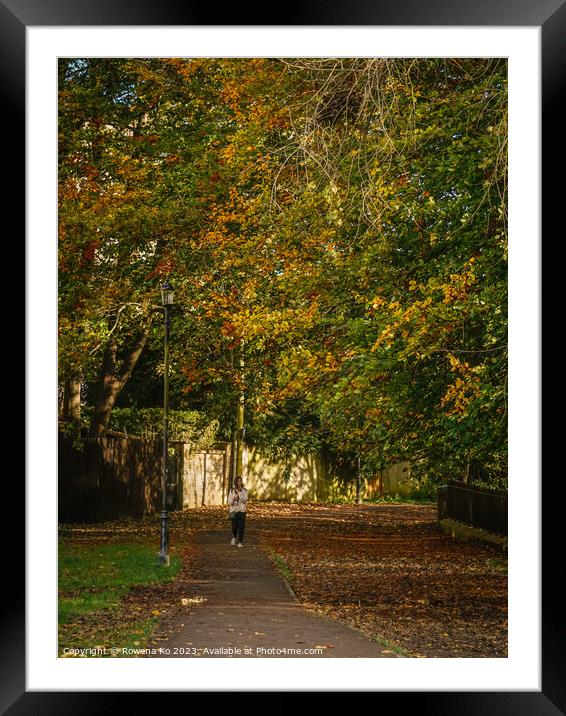 Fall mood photo of cotswold city Bath in Autumn Framed Mounted Print by Rowena Ko