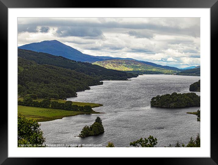 Victoria;s View. Loch Tunnel. Scotland. Framed Mounted Print by Sarah Perkins