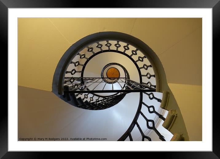 Spiral Framed Mounted Print by Mary M Rodgers