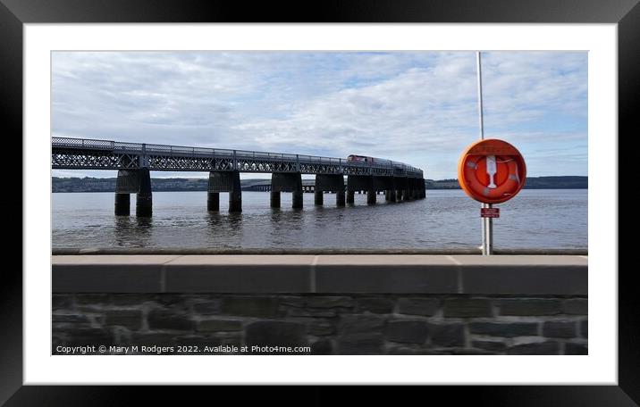 Tay Rail Bridge Scotland Framed Mounted Print by Mary M Rodgers