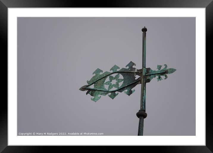 Weathervane Framed Mounted Print by Mary M Rodgers
