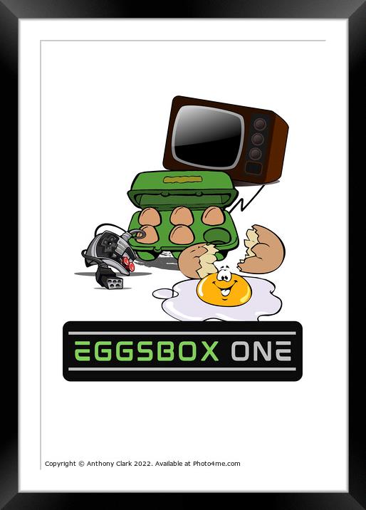 Eggs Box One Framed Mounted Print by Anthony Clark