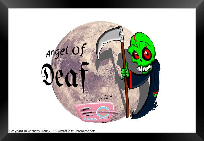 Angel Of Deaf Framed Print by Anthony Clark