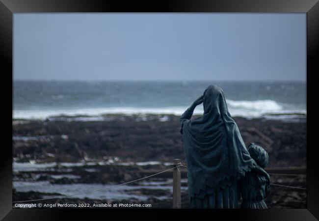 Lost at Sea  Framed Print by Angel Perdomo