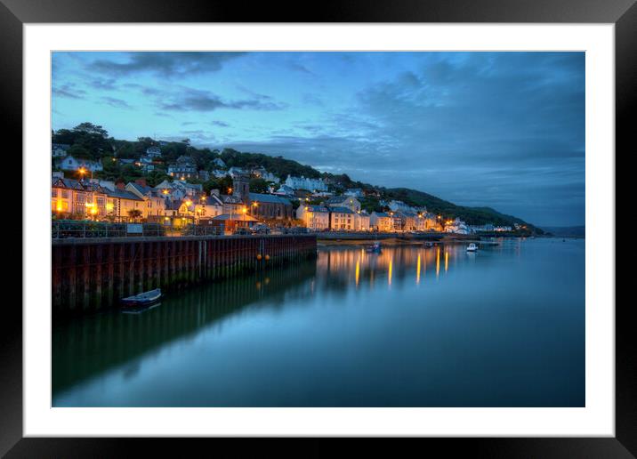 Twilight in Aberdovey Framed Mounted Print by Dave Urwin