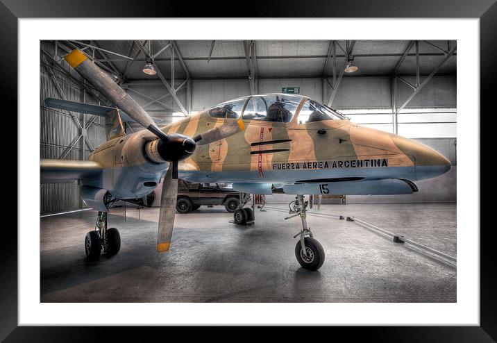 FMA 1A 58 Pucara at RAF Cosford  Framed Mounted Print by Dave Urwin
