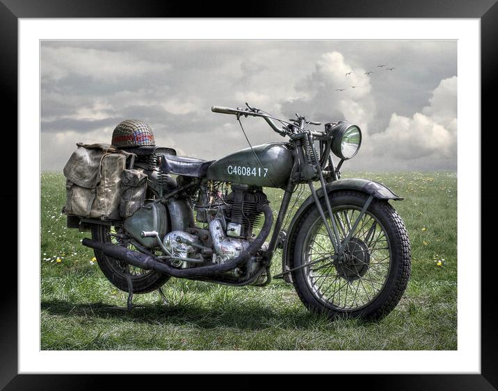 Norton Motorcycle  Framed Mounted Print by Dave Urwin