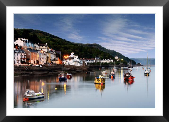  Boats On The Dovey Framed Mounted Print by Dave Urwin