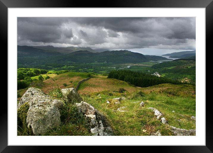 The Mawddach Estuary Viewed From Precipice Walk Framed Mounted Print by Dave Urwin