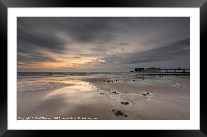 Cromer beach sunrise Framed Mounted Print by Paul Thetford