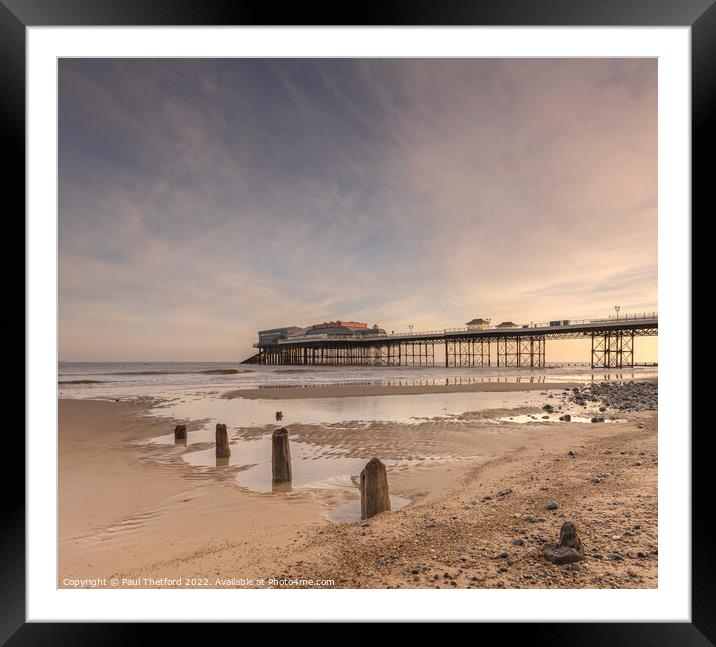 Cromer Pier Framed Mounted Print by Paul Thetford