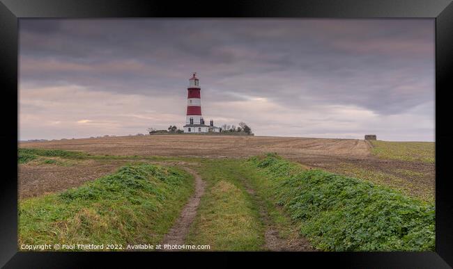 Happisburgh Lighthouse Framed Print by Paul Thetford