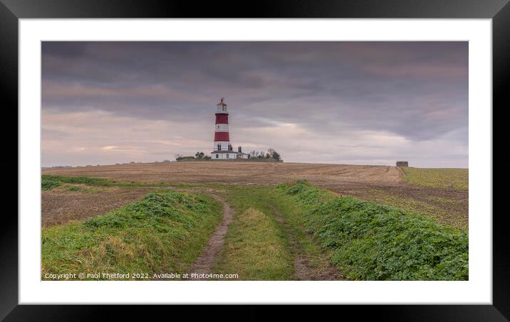 Happisburgh Lighthouse Framed Mounted Print by Paul Thetford