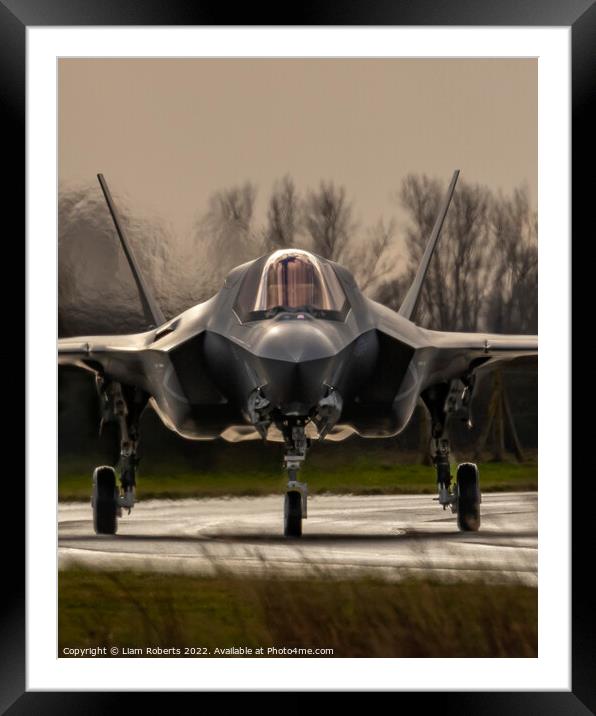 Lockheed Martin F35B Lightning ll  Framed Mounted Print by Liam Roberts