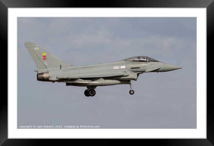Eurofighter Typhoon ZK375  Framed Mounted Print by Liam Roberts