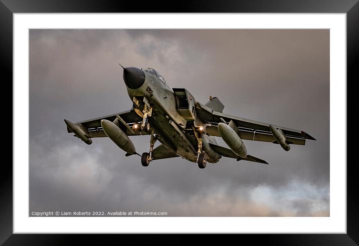 Italian Air Force Tornado Fighter Jet Framed Mounted Print by Liam Roberts