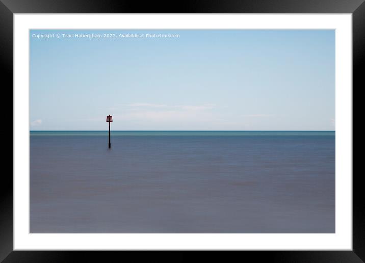 Minimalistic Hornsea Seaview Framed Mounted Print by Traci Habergham