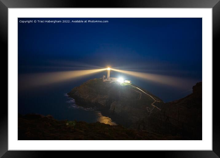 South Stack Lighthouse Framed Mounted Print by Traci Habergham