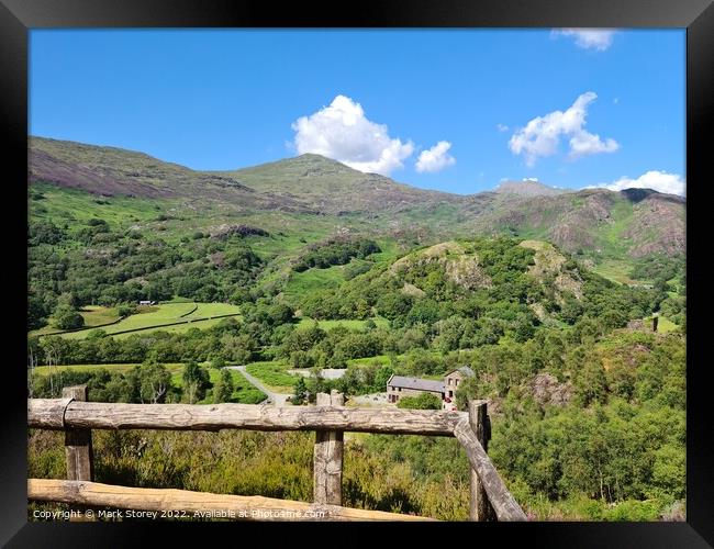 View from the Mine Framed Print by Mark Storey