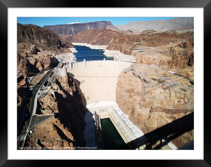 Hoover Dam Framed Mounted Print by Mark Storey