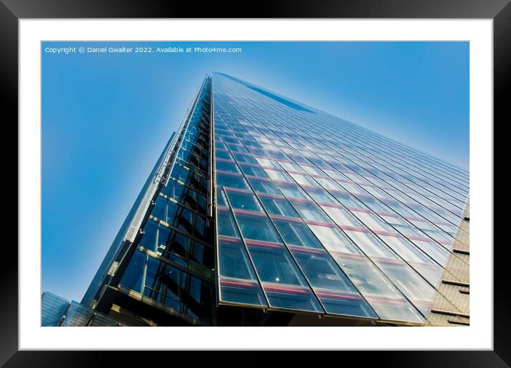 The Shard from the ground Framed Mounted Print by Daniel Gwalter