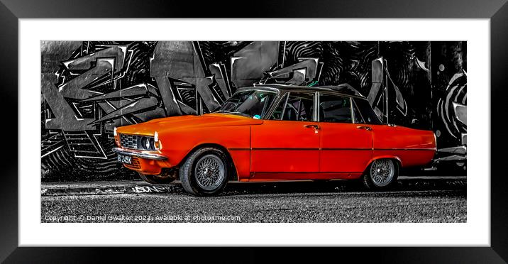 Orange Rover V8 Framed Mounted Print by Daniel Gwalter
