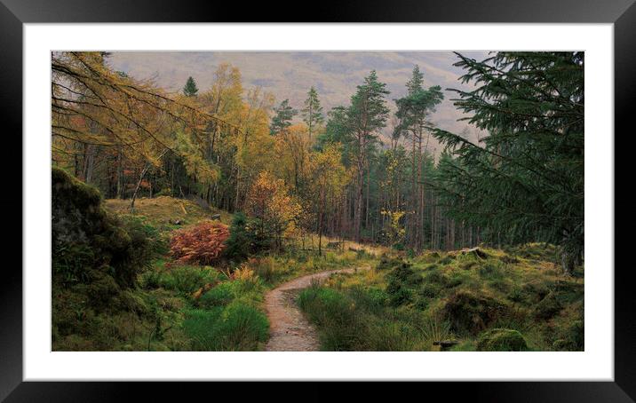Searching for Signal Rock Glencoe Framed Mounted Print by Andy Shackell
