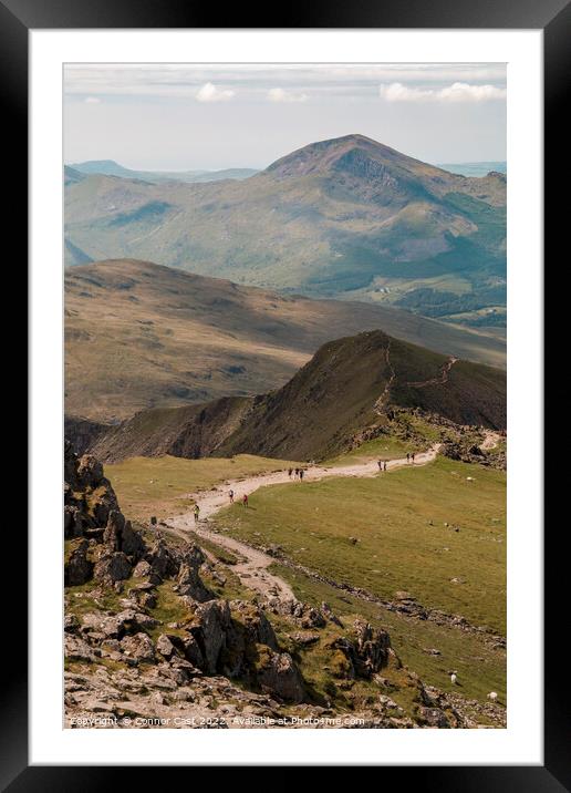 Snowdon Trail  Framed Mounted Print by Connor Cast