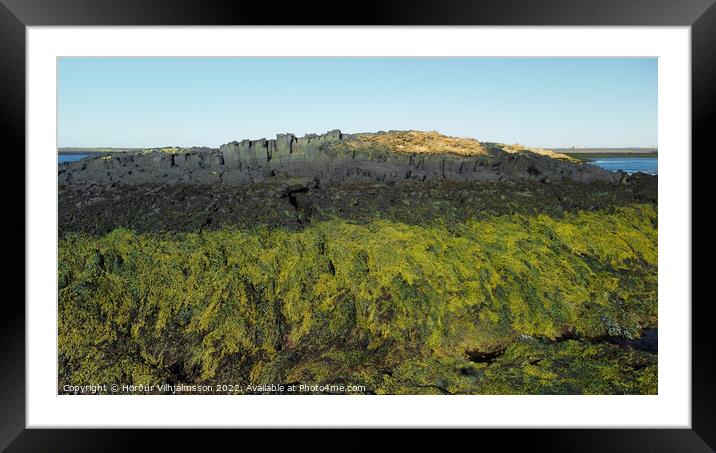 Basalt Columns Framed Mounted Print by Hörður Vilhjálmsson