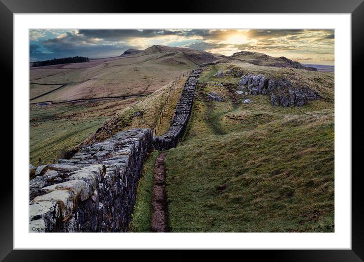 Walking The Wall Framed Mounted Print by Storyography Photography