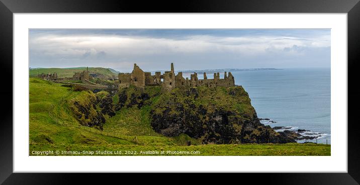 Dunluce Castle by The Sea Framed Mounted Print by Storyography Photography