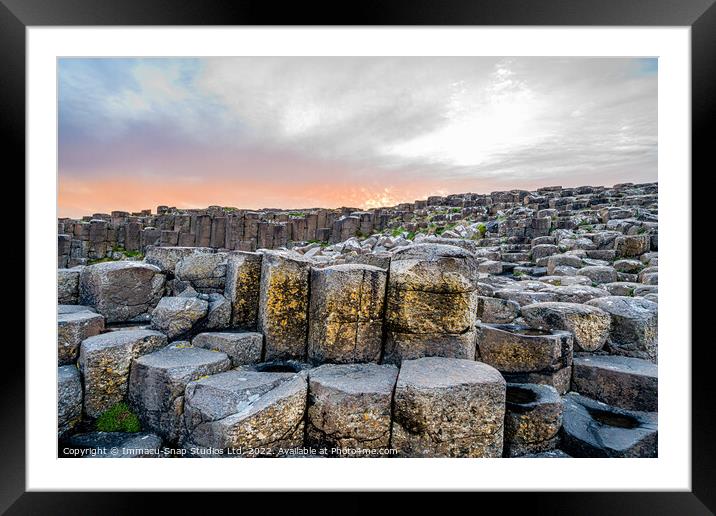 Dawn At The Giant's Causway Framed Mounted Print by Storyography Photography