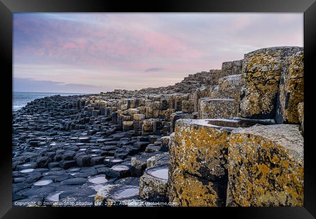 Overlooking the Giant's Causeway Framed Print by Storyography Photography